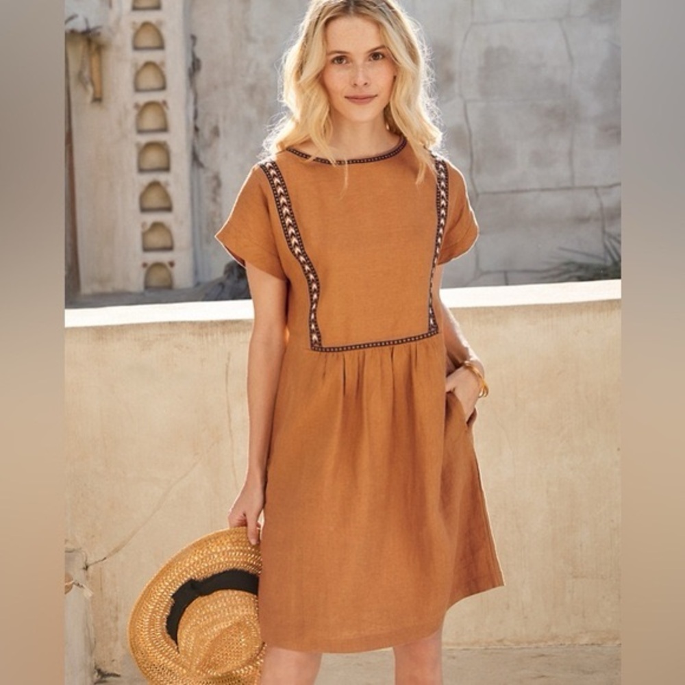 Garnet Hill embroidered dress